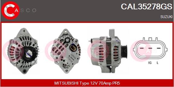 Casco CAL35278GS - Alternator www.autospares.lv