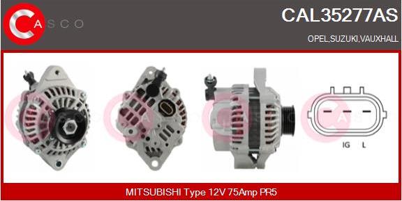 Casco CAL35277AS - Alternator www.autospares.lv