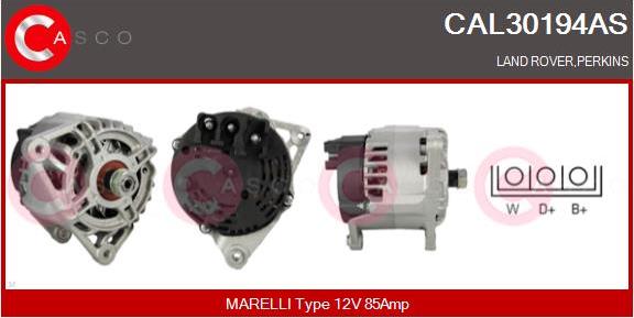 Casco CAL30194AS - Alternator www.autospares.lv