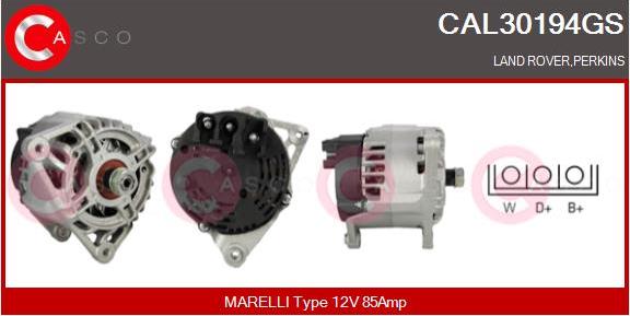 Casco CAL30194GS - Alternator www.autospares.lv