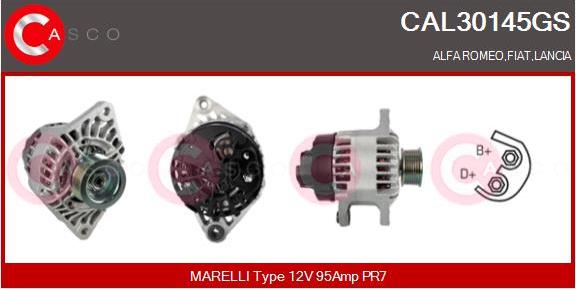 Casco CAL30145GS - Alternator www.autospares.lv