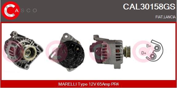 Casco CAL30158GS - Alternator www.autospares.lv