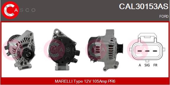 Casco CAL30153AS - Alternator www.autospares.lv