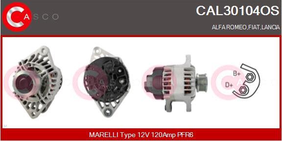 Casco CAL30104OS - Alternator www.autospares.lv