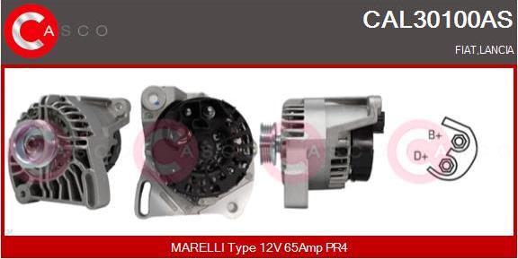 Casco CAL30100AS - Alternator www.autospares.lv