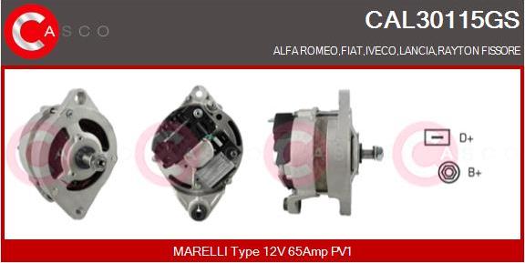 Casco CAL30115GS - Ģenerators www.autospares.lv