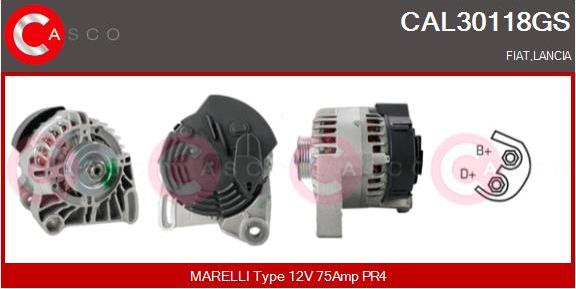 Casco CAL30118GS - Ģenerators www.autospares.lv