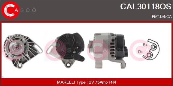 Casco CAL30118OS - Ģenerators www.autospares.lv