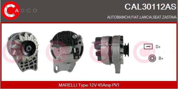 Casco CAL30112AS - Alternator www.autospares.lv