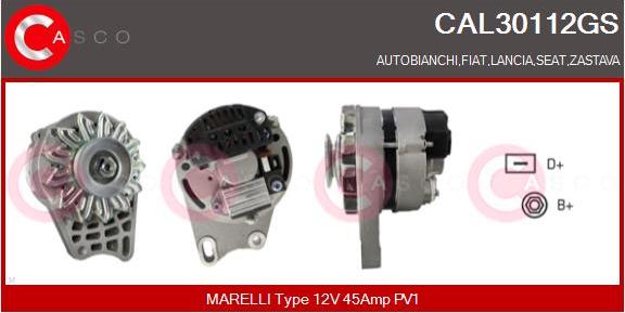 Casco CAL30112GS - Alternator www.autospares.lv