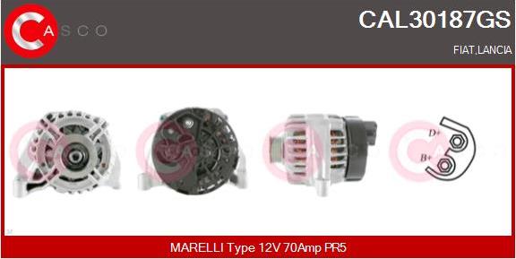 Casco CAL30187GS - Генератор www.autospares.lv