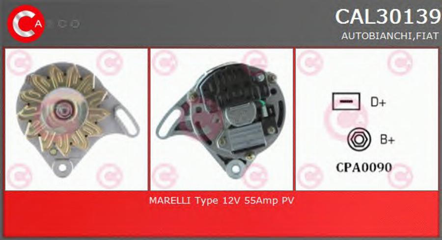 Casco CAL30139 - Генератор www.autospares.lv