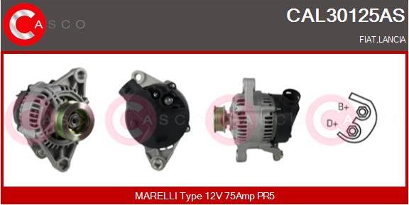 Casco CAL30125AS - Alternator www.autospares.lv