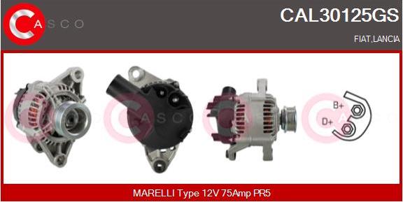 Casco CAL30125GS - Alternator www.autospares.lv