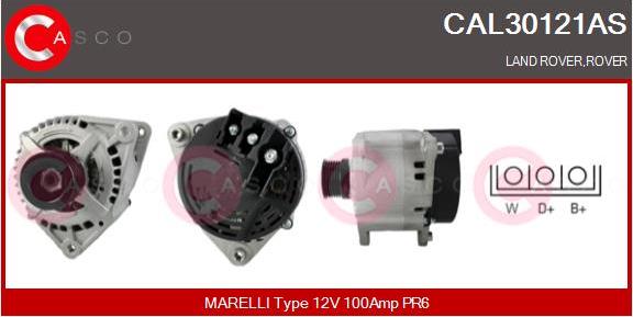 Casco CAL30121AS - Alternator www.autospares.lv