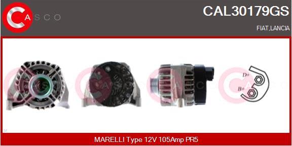 Casco CAL30179GS - Alternator www.autospares.lv