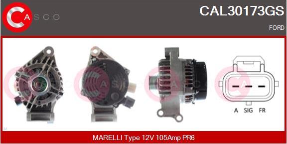 Casco CAL30173GS - Alternator www.autospares.lv