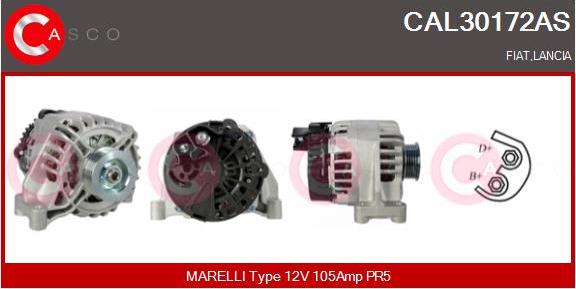 Casco CAL30172AS - Alternator www.autospares.lv