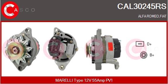 Casco CAL30245RS - Alternator www.autospares.lv