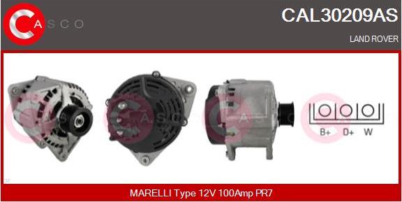 Casco CAL30209AS - Alternator www.autospares.lv