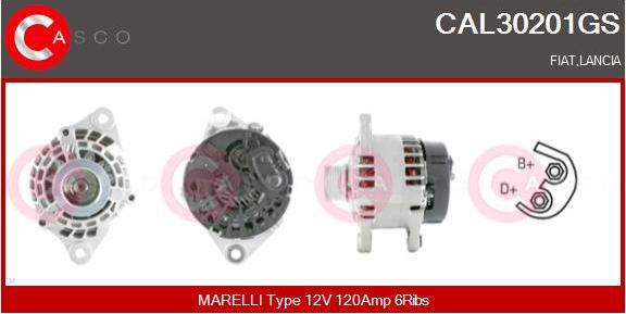 Casco CAL30201GS - Alternator www.autospares.lv