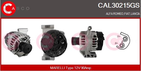 Casco CAL30215GS - Alternator www.autospares.lv