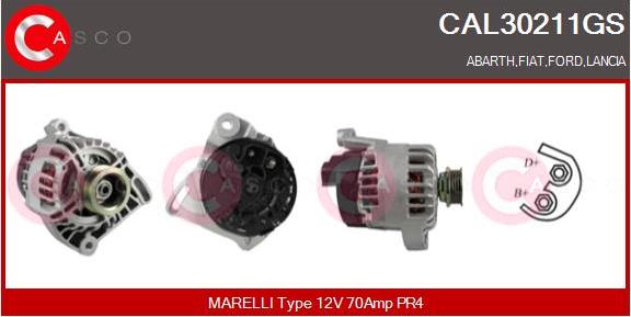 Casco CAL30211GS - Alternator www.autospares.lv