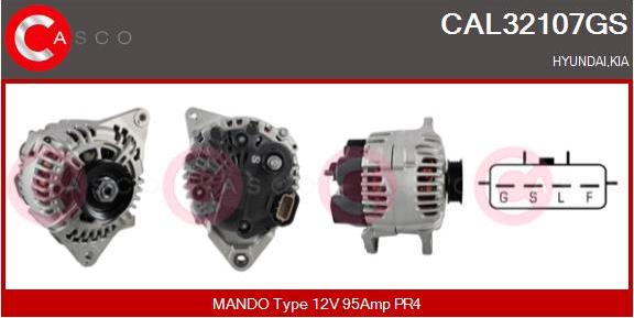 Casco CAL32107GS - Alternator www.autospares.lv