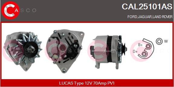 Casco CAL25101AS - Alternator www.autospares.lv