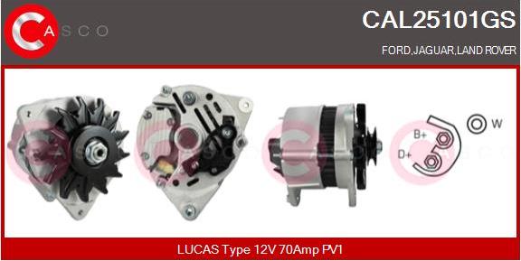 Casco CAL25101GS - Alternator www.autospares.lv