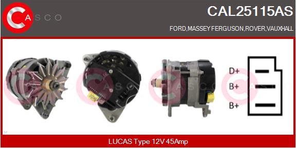 Casco CAL25115AS - Ģenerators autospares.lv