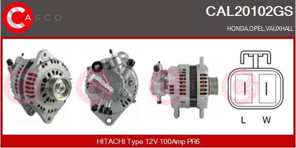 Casco CAL20102GS - Alternator www.autospares.lv