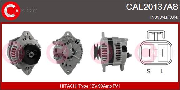 Casco CAL20137AS - Alternator www.autospares.lv