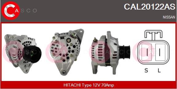 Casco CAL20122AS - Alternator www.autospares.lv