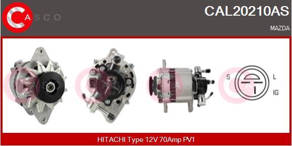 Casco CAL20210AS - Alternator www.autospares.lv