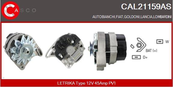 Casco CAL21159AS - Ģenerators autospares.lv