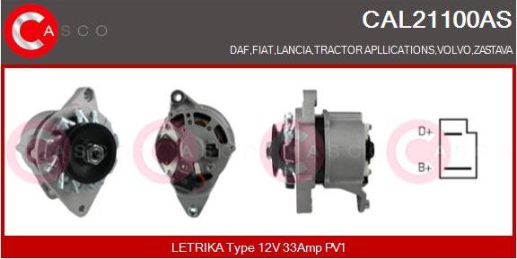 Casco CAL21100AS - Ģenerators autospares.lv