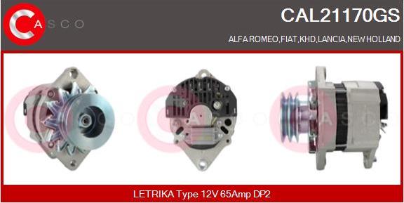 Casco CAL21170GS - Ģenerators www.autospares.lv