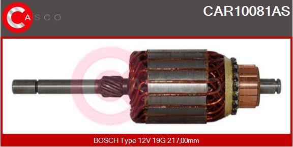 Casco CAR10081AS - Якорь, стартер www.autospares.lv