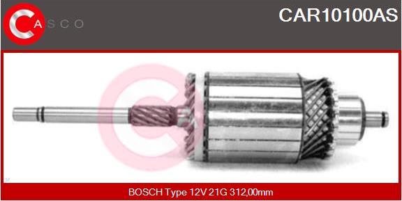 Casco CAR10100AS - Якорь, стартер www.autospares.lv