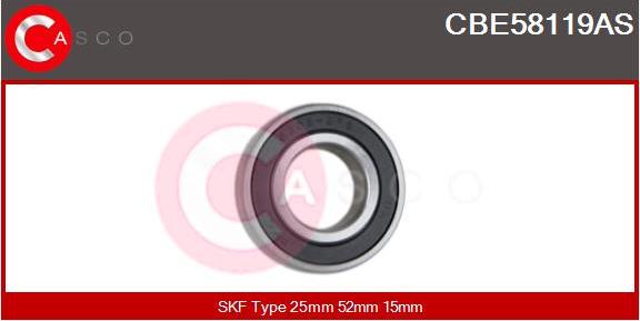 Casco CBE58119AS - Bearing www.autospares.lv