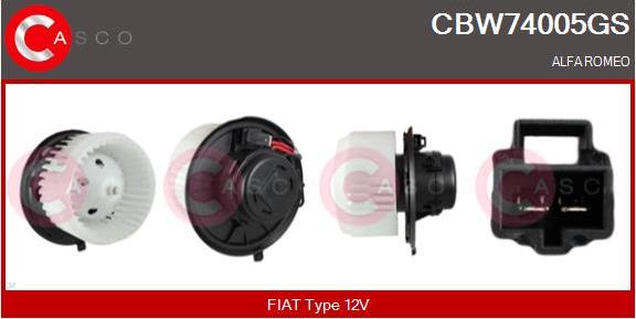 Casco CBW74005GS - Salona ventilators www.autospares.lv