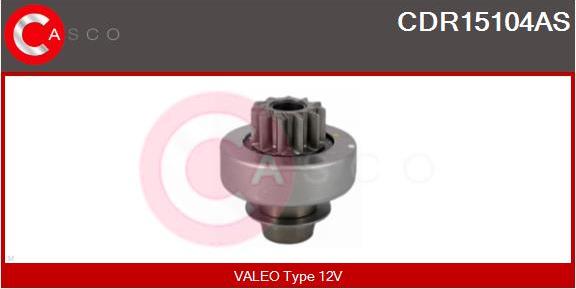 Casco CDR15104AS - Pinion, bendix, starter www.autospares.lv