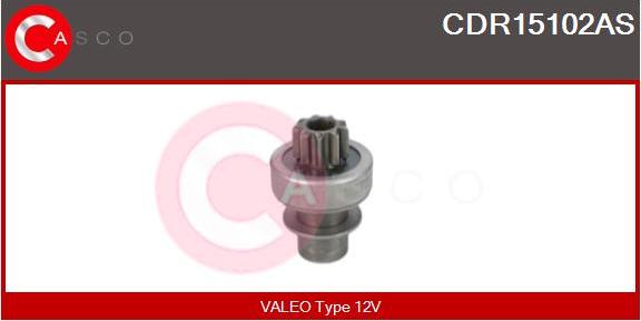 Casco CDR15102AS - Pinion, bendix, starter www.autospares.lv