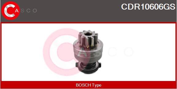 Casco CDR10606GS - Pinion, bendix, starter www.autospares.lv