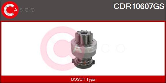 Casco CDR10607GS - Pinion, bendix, starter www.autospares.lv