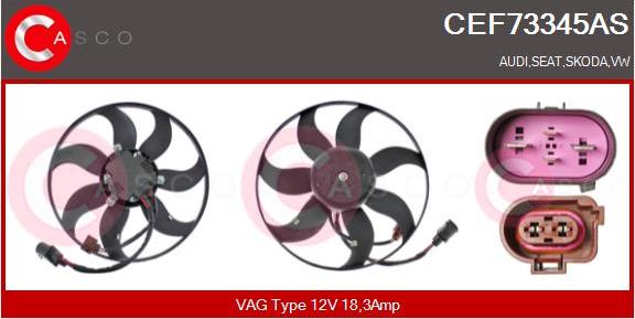 Casco CEF73345AS - Ventilators, Motora dzesēšanas sistēma www.autospares.lv