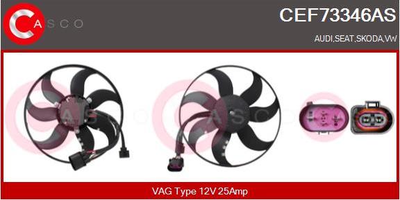 Casco CEF73346AS - Ventilators, Motora dzesēšanas sistēma www.autospares.lv