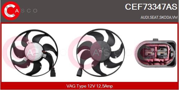 Casco CEF73347AS - Ventilators, Motora dzesēšanas sistēma www.autospares.lv