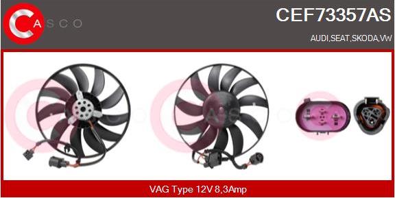 Casco CEF73357AS - Ventilators, Motora dzesēšanas sistēma www.autospares.lv